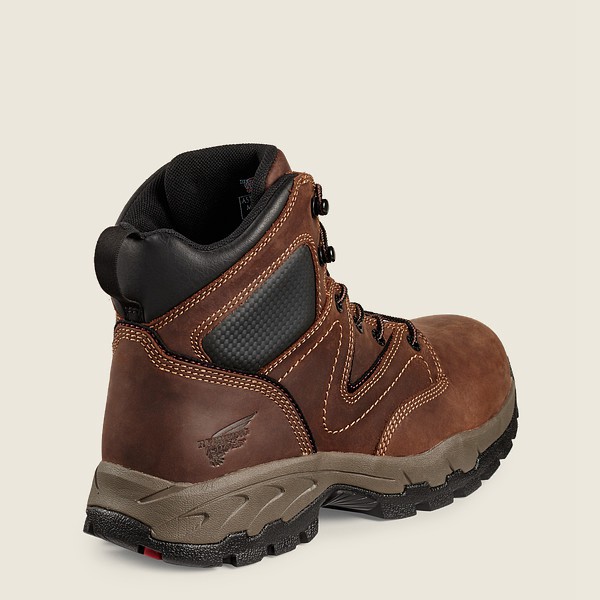 Red Wing Hiking Boots Truhiker - 6-inch Safety Toe - Brown/Black - Mens EBH749650